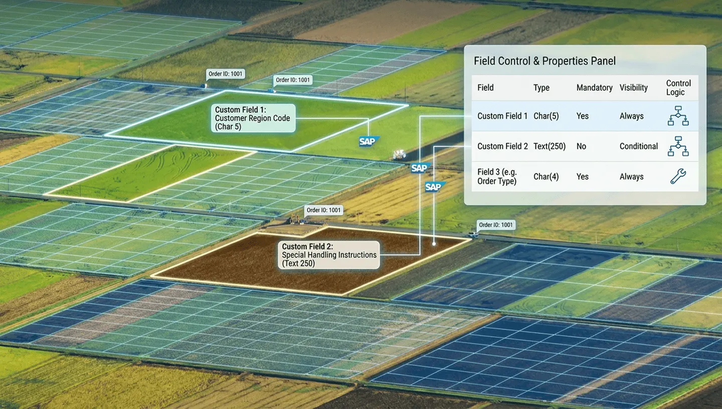 Add and control custom fields in Sales Order SAP S/4HANA