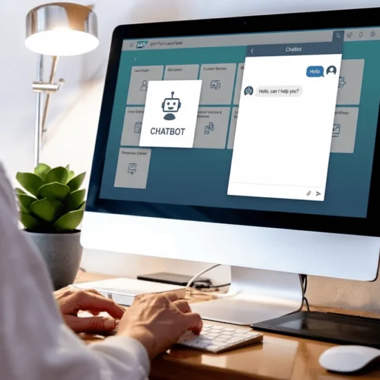 SAP Fiori Launchpad header with custom chatbot button integration